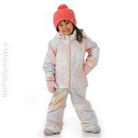 Roxy Snowy Tale Jacket - Girl's - Bright White Splash (WBB3)