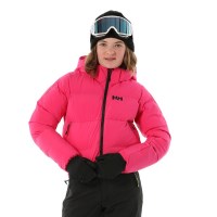 Helly Hansen Juniors' Nora Short Puffy Ski Jacket - Dragon Fruit