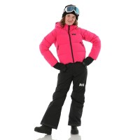 Helly Hansen Juniors' Nora Short Puffy Ski Jacket - Dragon Fruit