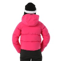 Helly Hansen Juniors' Nora Short Puffy Ski Jacket - Dragon Fruit