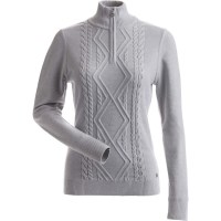 Nils Women's Alpenglow 1/4 Zip Sweater - Silver