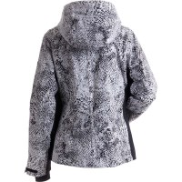 Nils Women's Arlberg Print Jacket - Snow Leopard Print / Black