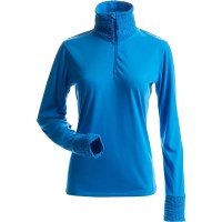 Nils Women's Hollister 1/4 Zip T Neck - Ocean Blue