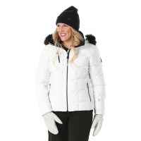 Nils Women's Megeve Faux Fur Jacket - White