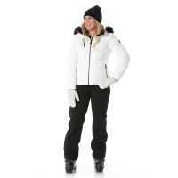 Nils Women's Megeve Faux Fur Jacket - White