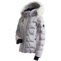 Nils Women's Megeve SP Faux Fur Jacket - Silver / White