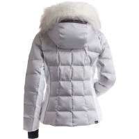 Nils Women's Megeve SP Faux Fur Jacket - Silver / White