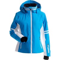 Nils Women's Meribel Jacket - Ocean / White