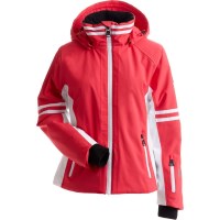 Nils Women's Meribel Jacket - Poppy / White