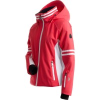 Nils Women's Meribel Jacket - Poppy / White