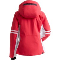 Nils Women's Meribel Jacket - Poppy / White