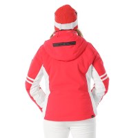 Nils Women's Meribel Jacket - Poppy / White