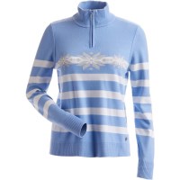 Nils Women's Sailor 1/4 Zip Sweater - Cornflower