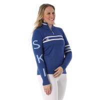 Nils Women's Slopeside 1/4 Zip Sweater - Royal Blue