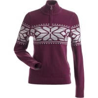 Nils Women's Thredbo 1/4 Zip Sweater - Plum