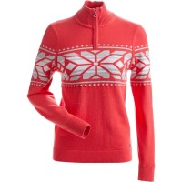 Nils Women's Thredbo 1/4 Zip Sweater - Poppy