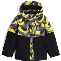 Spyder Boy's Impulse Synthetic Down Jacket - Camouflage Acid Yellow