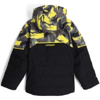 Spyder Boy's Impulse Synthetic Down Jacket - Camouflage Acid Yellow