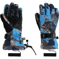 Spyder Boy's Overweb Gloves - Camouflage Aether Blue