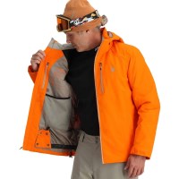 Spyder Men's Tripoint Jacket - Orange Shock