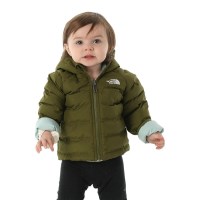 The North Face Baby Reversible Perrito Hooded Jacket - Forest Olive