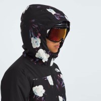 The North Face Girls' Freedom Insulated Jacket - TNF Black Winter Flowers Print