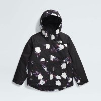 The North Face Girls' Freedom Insulated Jacket - TNF Black Winter Flowers Print