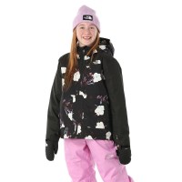 The North Face Girls' Freedom Insulated Jacket - TNF Black Winter Flowers Print