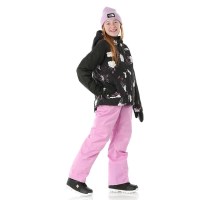 The North Face Girls' Freedom Insulated Jacket - TNF Black Winter Flowers Print