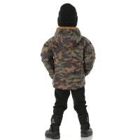 The North Face Kids' Reversible Perrito Hooded Jacket - Utility Brown