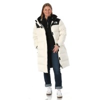 The North Face Women's Nuptse Parka - White Dune / TNF Black