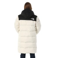 The North Face Women's Nuptse Parka - White Dune / TNF Black