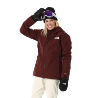 The North Face Women's ThermoBall Eco Snow Triclimate Jacket - Alpine Plum / TNF Black Winter Flowers Print