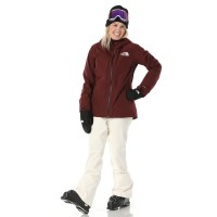 The North Face Women's ThermoBall Eco Snow Triclimate Jacket - Alpine Plum / TNF Black Winter Flowers Print