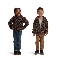 The North Face Kids' Campshire Full Zip Hoodie - TNF Black TNF Camo Small Print