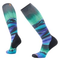 Smartwool Women's Ski Targeted Cushion Compression Print OTC Socks - Black