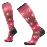 Smartwool Women's Ski Zero Cushion Paths Crossed Print OTC Socks