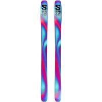 Salomon QST 98 Skis - Tillandsia Purple / Pastel Neon Blue 3 / Poppy Red