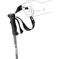 Leki QNTM Ski Poles - Black / Red