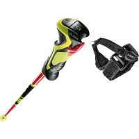 Leki Junior WCR Lite SL 3D Race Ski Poles - Red