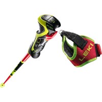 Leki WCR TBS SL 3D Race Ski Poles - Red