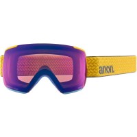 Anon M5S Toric Goggles + Bonus Lens + MFI Face Mask - Golden Frame with Perceive Sunny Onyx & Perc Variable Violet Lenses (23947101700)