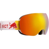 Red Bull Spect Bent Goggle - Bent Matte White Frm w/ Orange / Red Mirr Lens