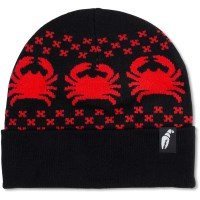 Crab Grab Nordicrab Beanie - Black / Red