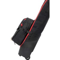 Kulkea Kantaja Double Roller Ski Bag - Black / Red