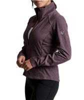Kuhl Women's Reactiv Grid Fleece FZ - Winter Berry