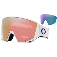 Oakley Flow M Matte Black Goggle - Matte White Frame w/ Prizm Rose Gold & Prizm Iced Lenses (OO7147-10)
