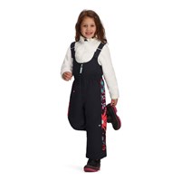 Obermeyer Girl's Snoverall Stripe Bib Pant - Black