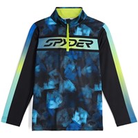 Spyder Boy's Jacobs 1/2 Zip - Cobalt Block Camo