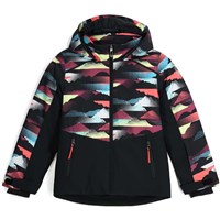 Spyder Girl's Conquer Jacket - Multi Mountain Print